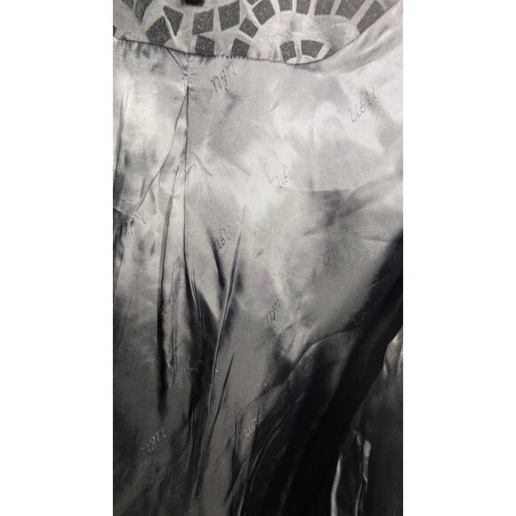 UBU Women's Black Mosaic Style Button Up Jacket Sz S Whimsigoth Statement Edgy - Picture 8 of 10